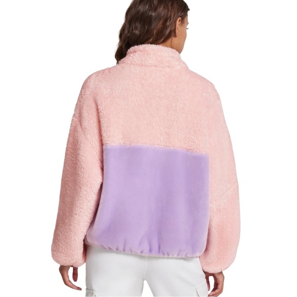 New UGG Marlene Sherpa Jacket ll / Pink/Purple Size L - Picture 3 of 5